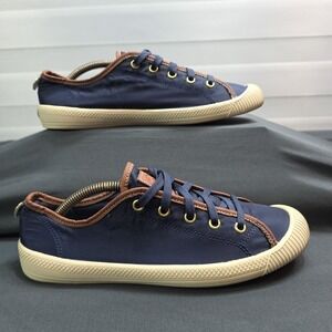 Palladium Sneakers Women's US Size 8 Navy Heavy Rubbed Toe Cap Street Y2K Skate